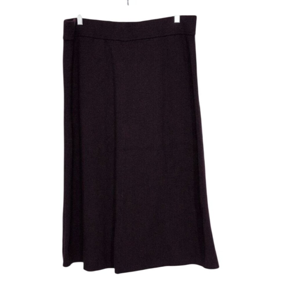 Banana Republic Factory A Line Maxi Skirt Womens Size Large Purple Knit NEW - Picture 7 of 7